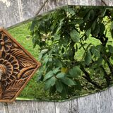 Hexagonal art deco mirror, 100x50 cm