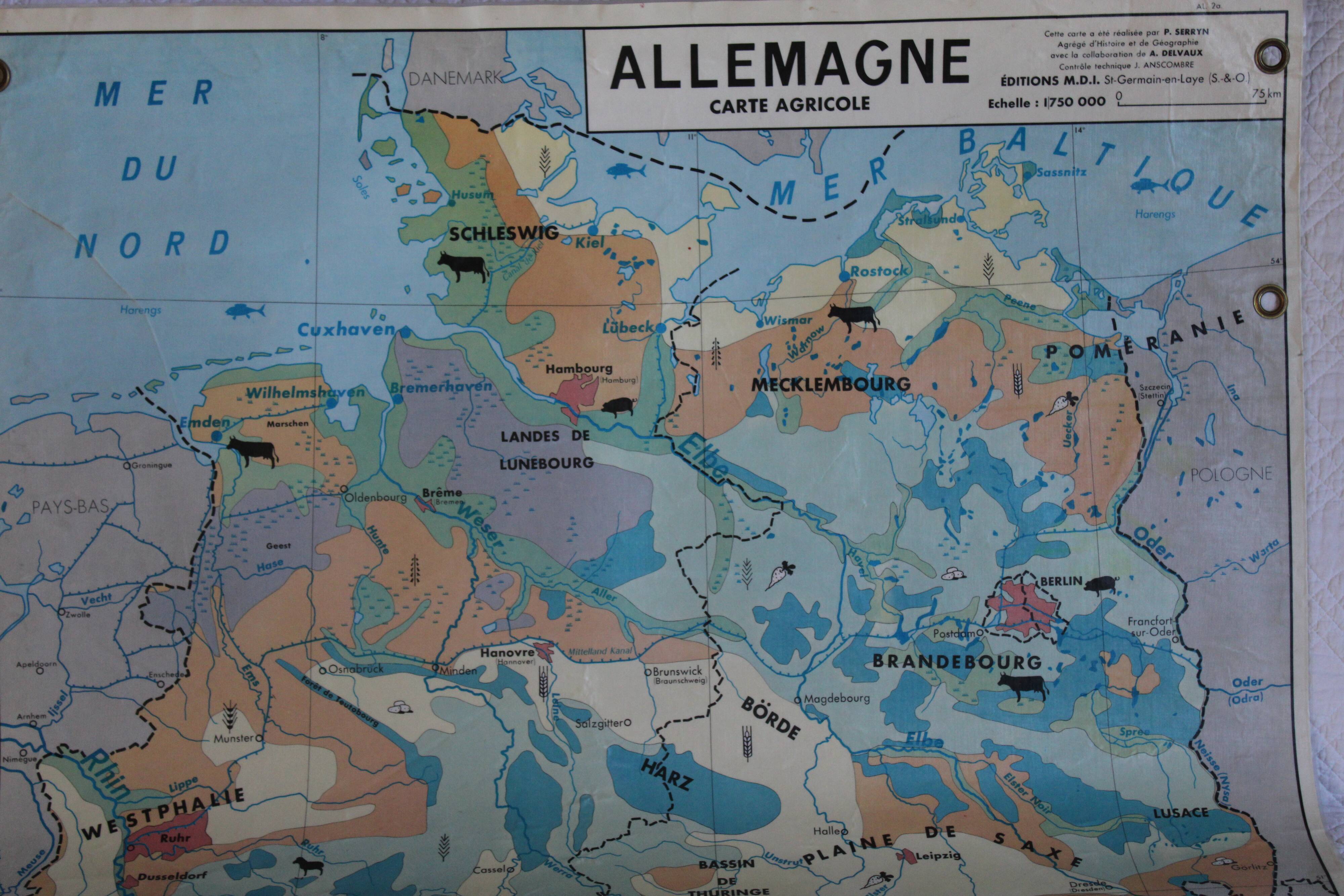Old frg/gdr school map