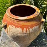 Ancient terracotta pottery jar from the 20th century.