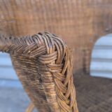 1950s wicker armchair
