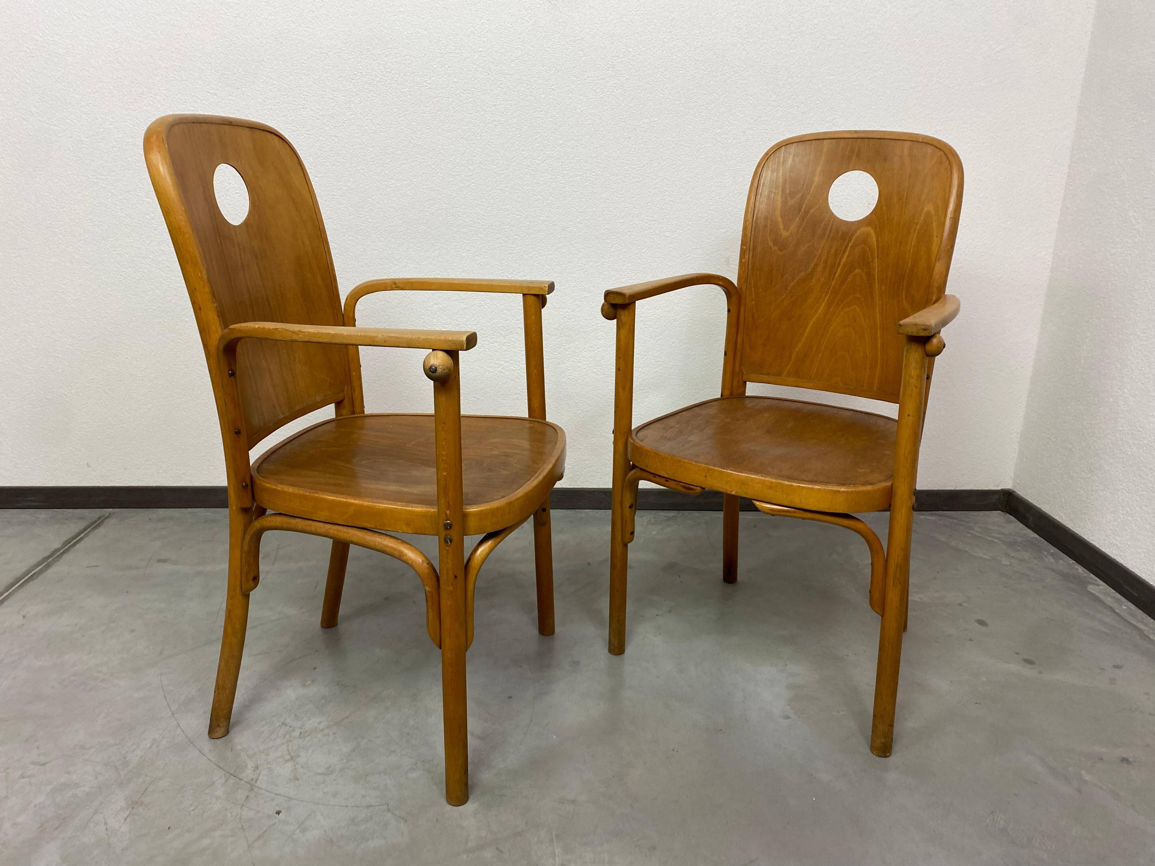 Very rare armchair no. 813 /1F by Josef Hoffmann for Jacob Josef Kohn