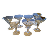 7 cut crystal bowls. Doyen Crystal Glassworks. TTBE.