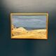 Swedish Oil on Canvas – “Seascape” by T.J. – Signed – Vintage & Framed