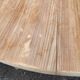 Scandinavian round extendable dining table stripped in raw oak 1980