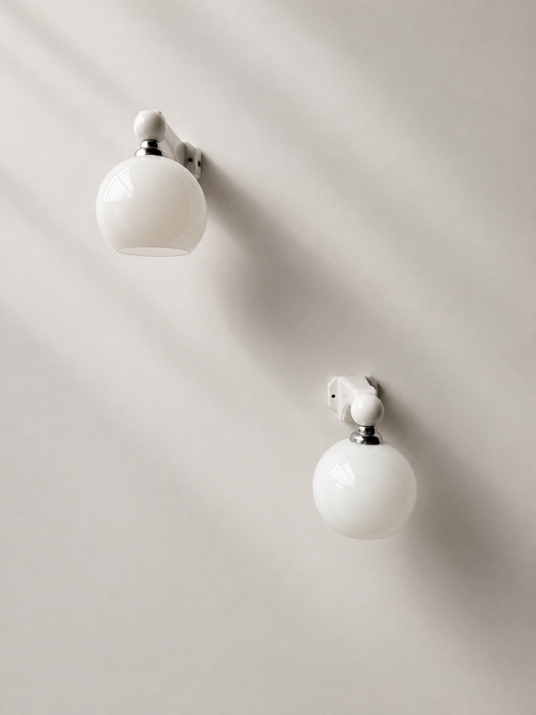 Art Deco porcelain wall lights