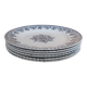 6 dessert plates from Hautin-Boulenger et Cie ironstone.