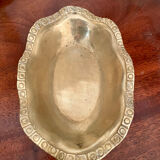 Vintage brass basket tray