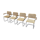 Ensemble de 4 chaises Cesca modèle B64 Cesca Marcel breuer