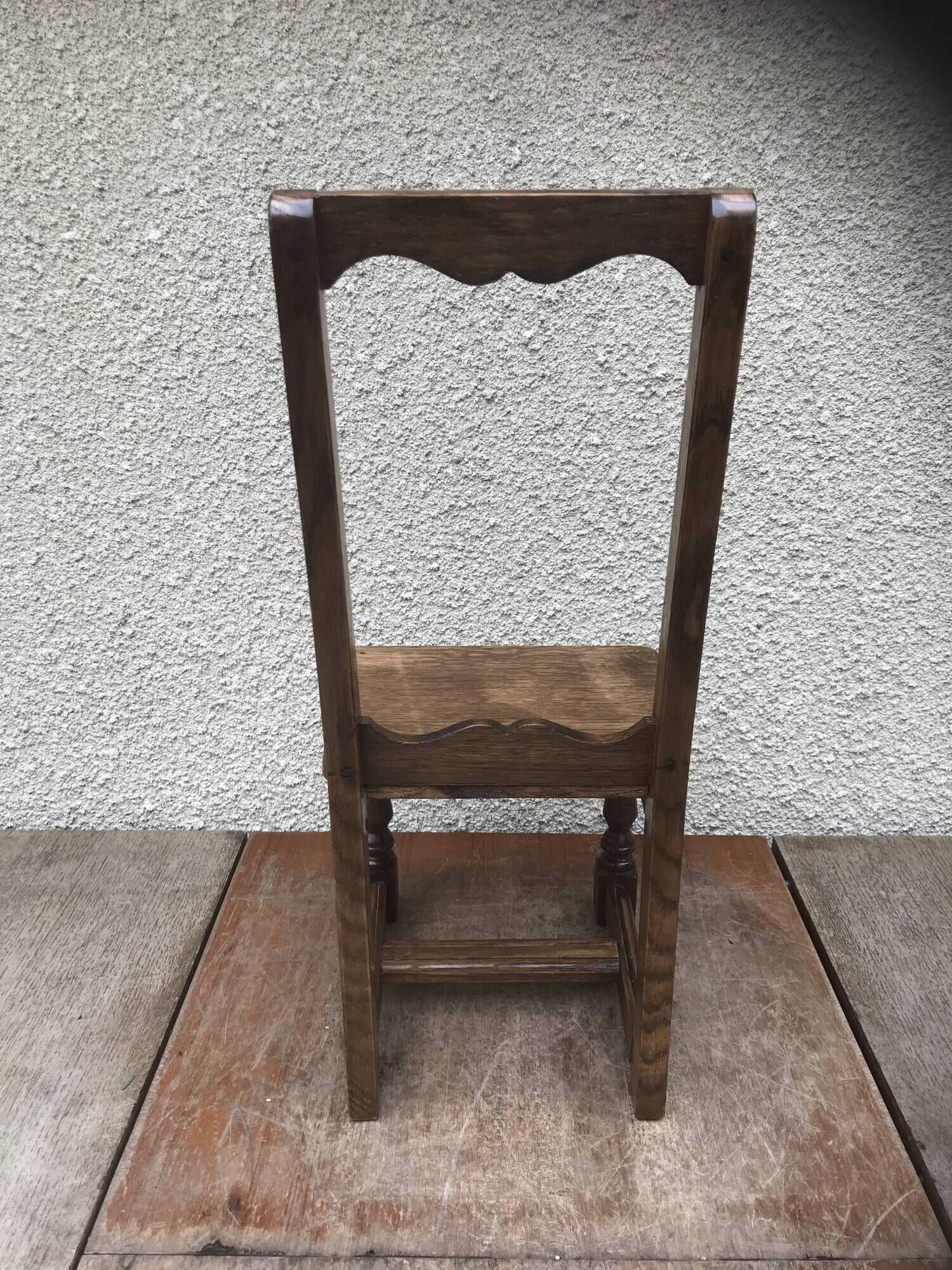 Former lorraine baby chair assise child light vintage wood