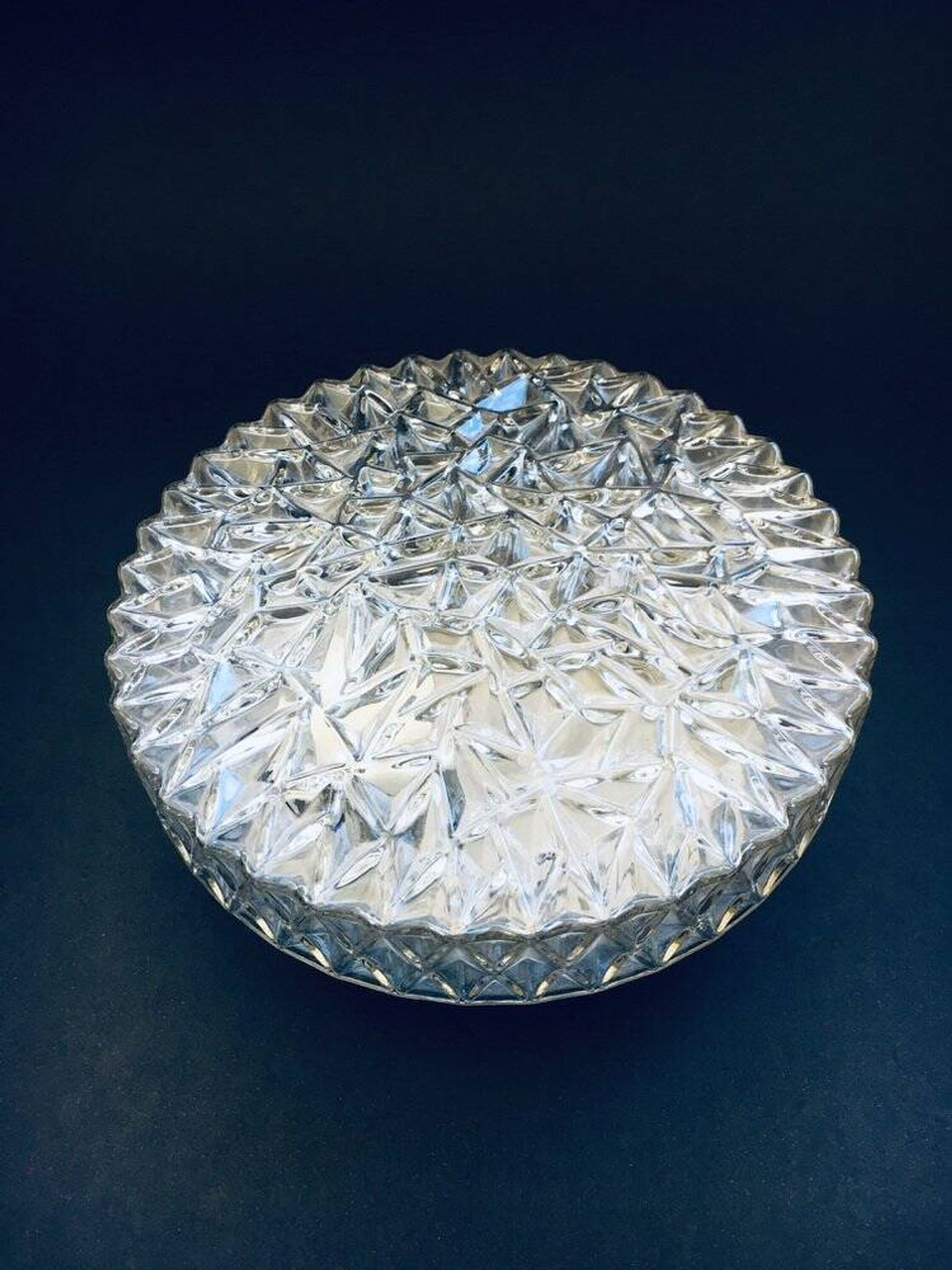 German Wall Lamp in Crystal Glass by Bur Leuchten, 1960s