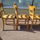 Set of 6 wooden bistro chairs 50/60s