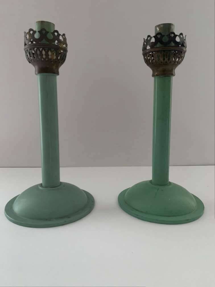 2 Bauhaus Windlichter Bougeoirs Porte-bougies