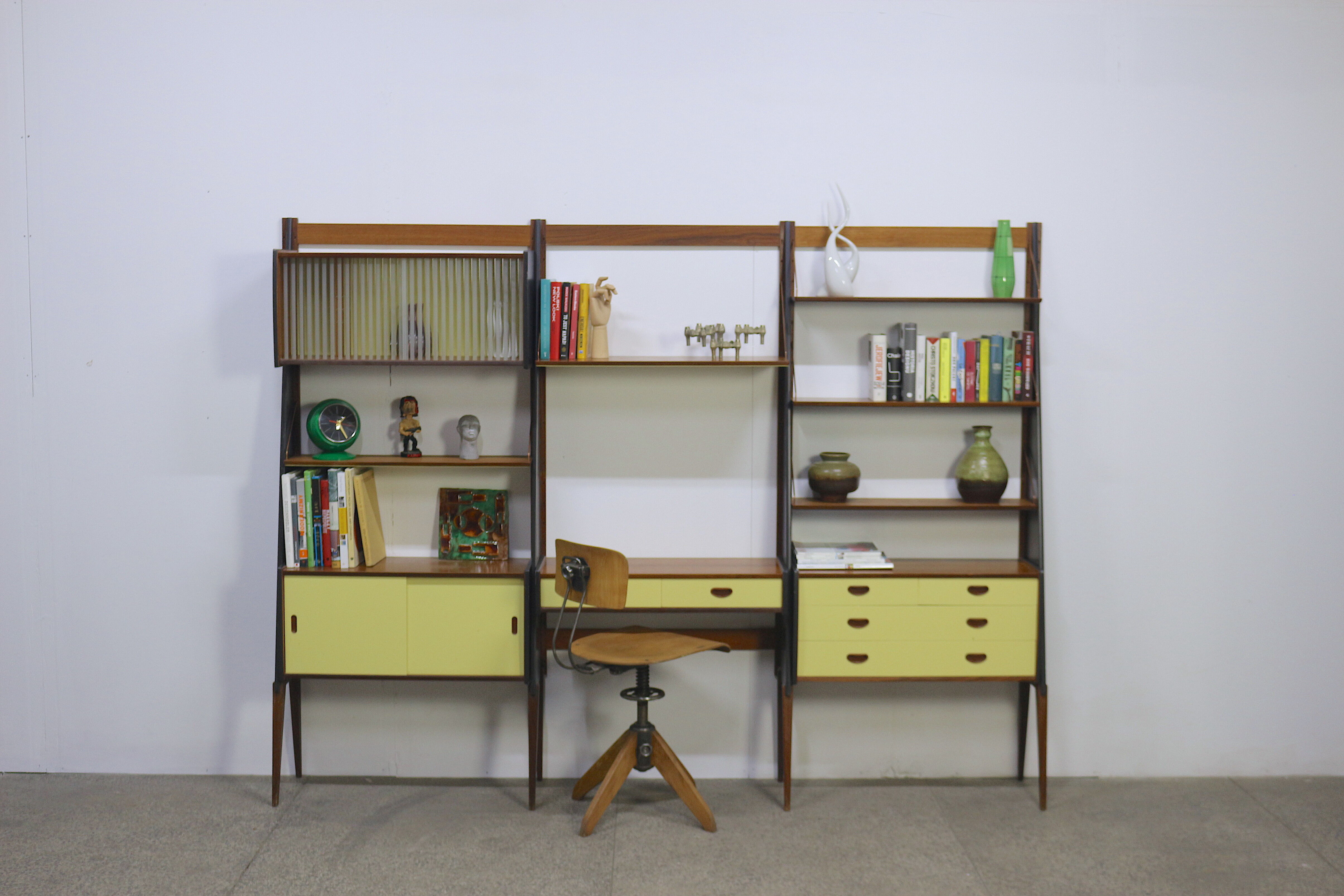 Norwegian free standing shelf, 1960's