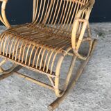 Rattan rocking-chair