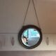 Old brass mirror