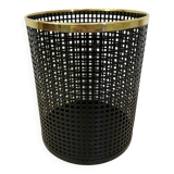 Mid century design perforated metal basket / bin , 1970s