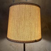 Brass and metal floor lamp