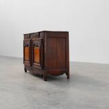 Rare French provincial carved cabinet or buffet with great patina, dated 18