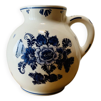 Vintage Delft Blue pitcher or jug - earthenware Made in Holland