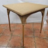 Vintage rattan table