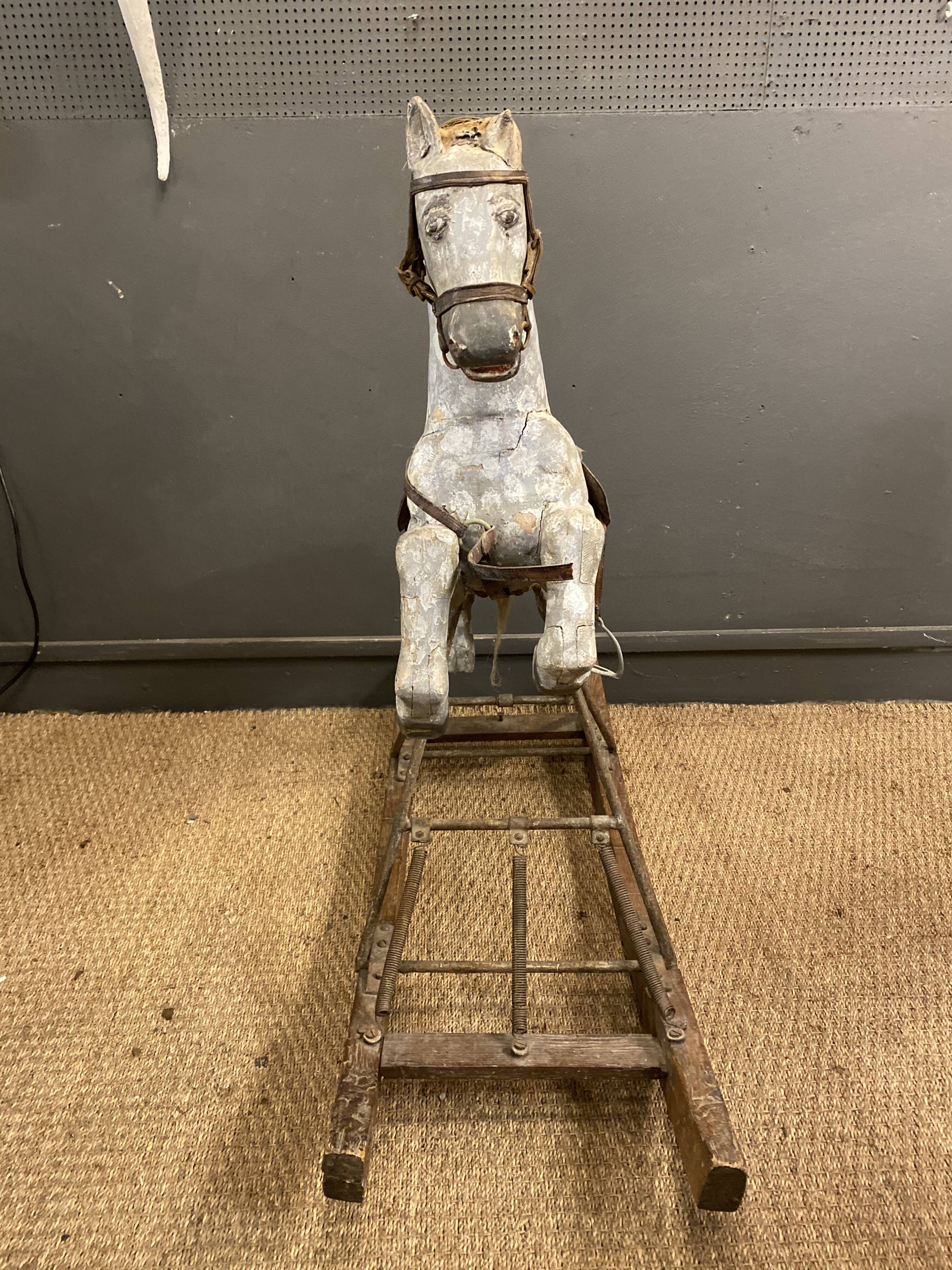Wooden rocking horse 1900
