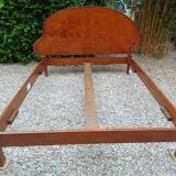Art Nouveau style bed - rosewood and marquetry