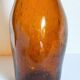 Carafe à trois faces en verre soufflé de Biot années 60