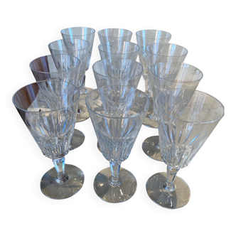 12 number 2 baccarat crystal glasses model piccadilly in original box