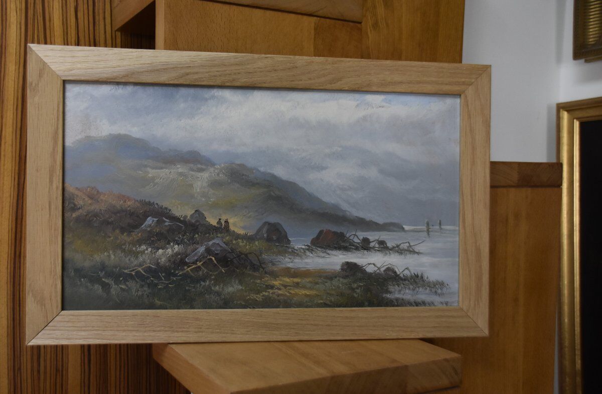 French school, late 19th century Coastal landscape, oil on paper