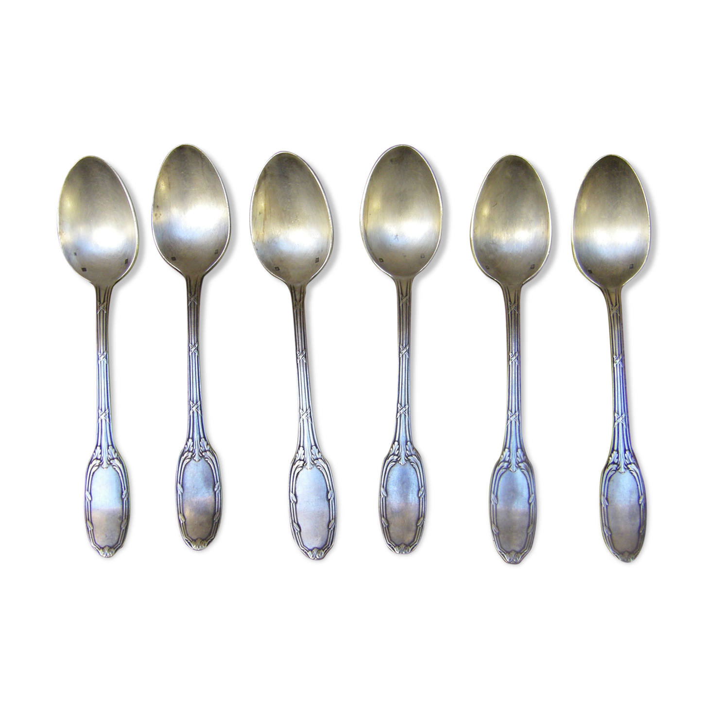 Series of six small spoons.