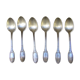 Series of six small spoons.