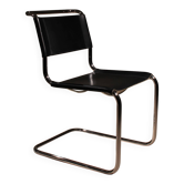 Cantilever Chair ‚S33‘ in Black Leather by Mart Stam for Thonet | Germany
