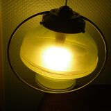 Art deco pendant lamp from the 1920s/1940s with opaline
