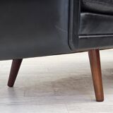 1960s, Danish design by Aage Christensen, 3-seater sofa, leather.