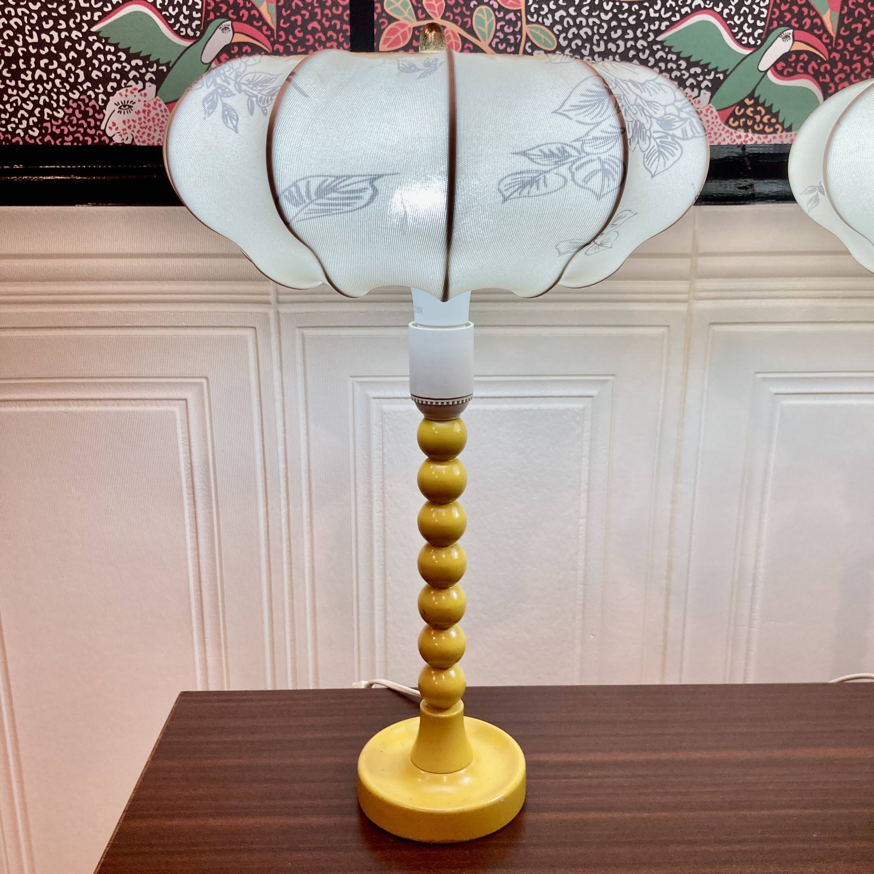 Pair of Scandinavian design lamps from the 1960s.