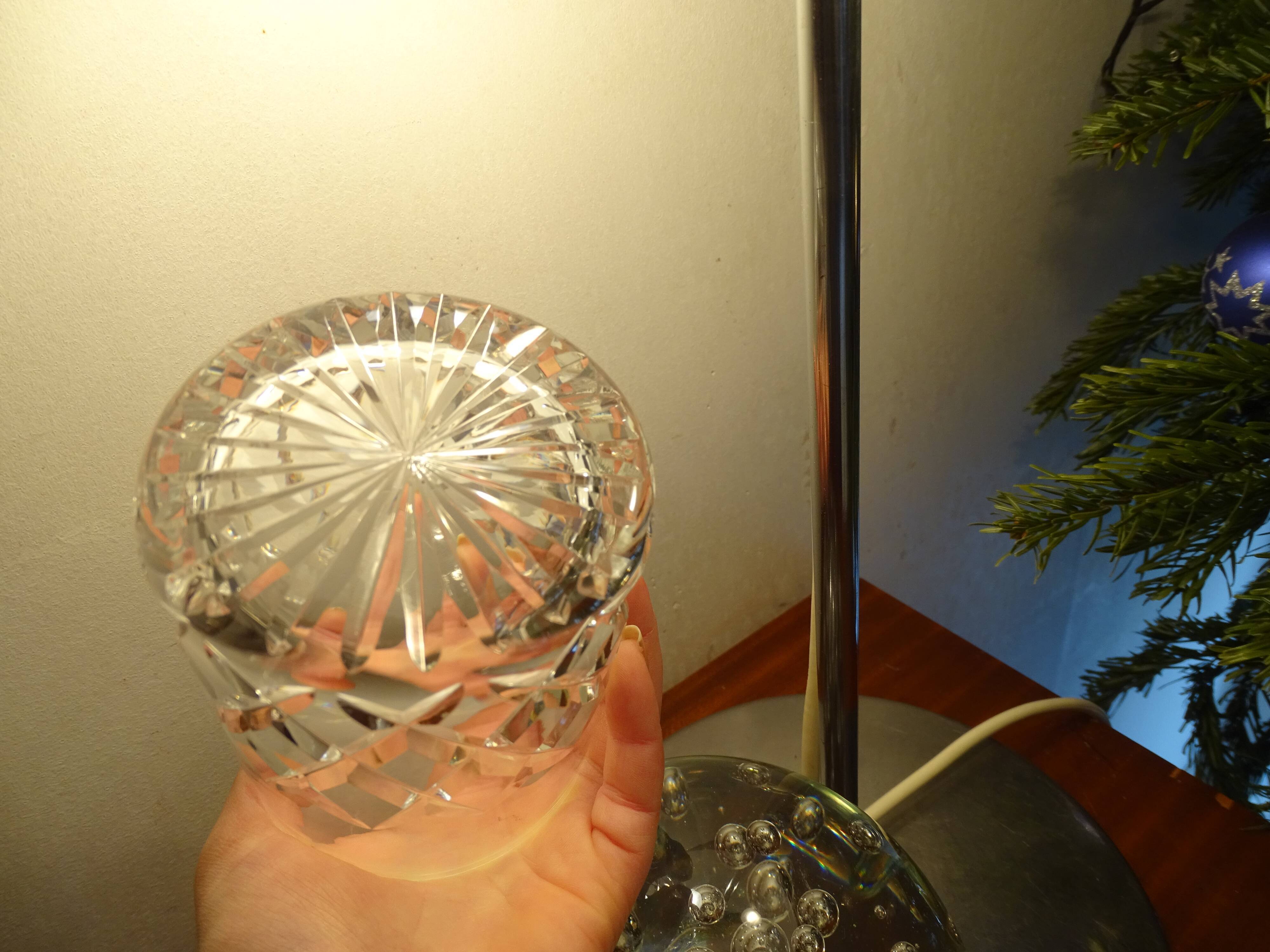 6 old cut crystal whisky glasses