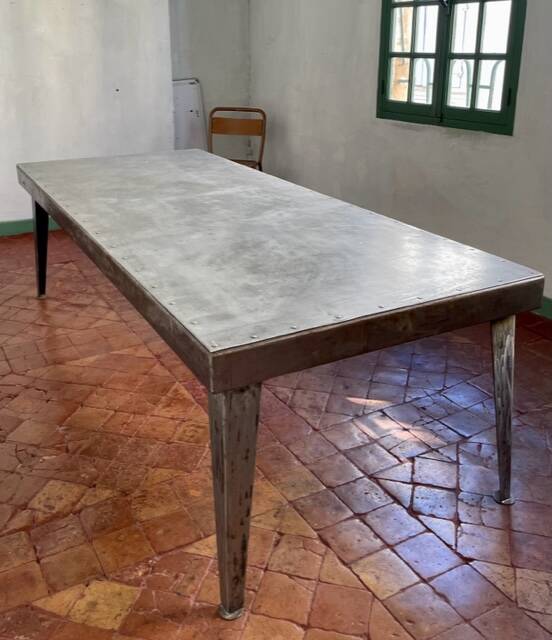 Industrial iron table