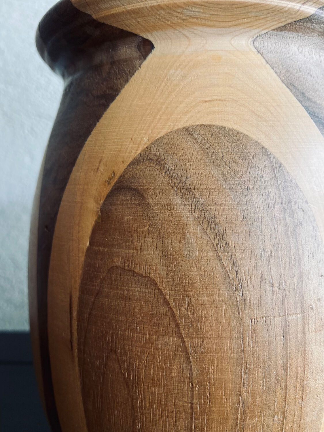 Wooden vase 70s