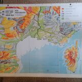 Old school map N°108 Midi-Mediterranean Corsica - Varon Colin