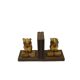 Pair of bookends, mid-century modern, beech, Czechoslovakia, 1950s