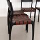 Piero Palange Werther Toffoloni Mod. Chaises de salle à manger 993 pour Montina 1960 Set de 6
