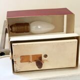 Mid century desk lamp with a rectangular shade