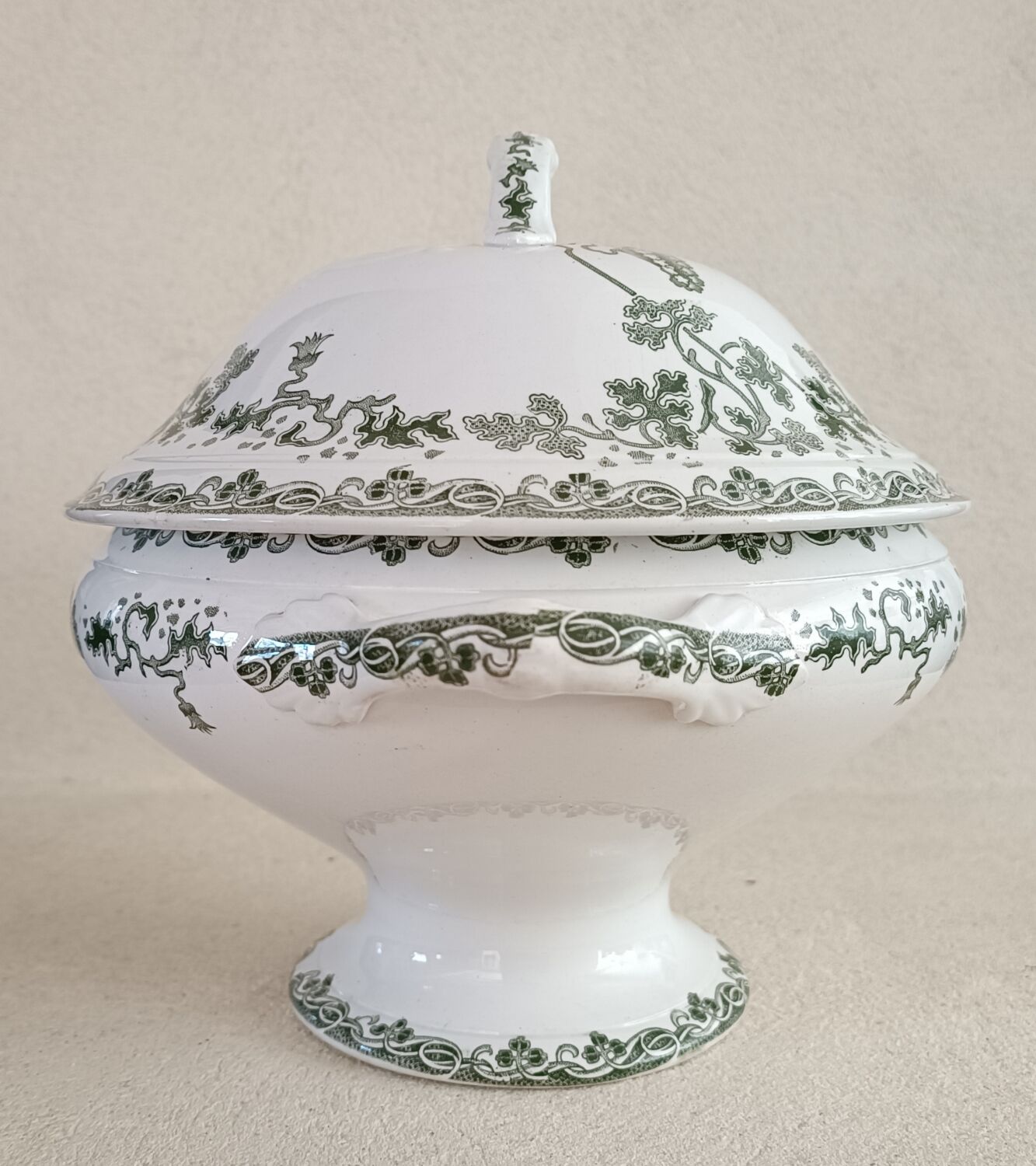 Tureen and ravier Saint Amand and Hamage