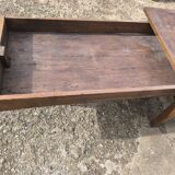 1m19x53 cm old rustic farmhouse coffee table