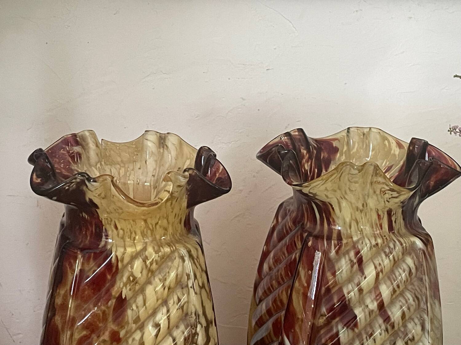 Pair of Clichy vases