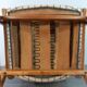 Danish Oak and Wool Chair, Mid-Century Scandinavian 1950s