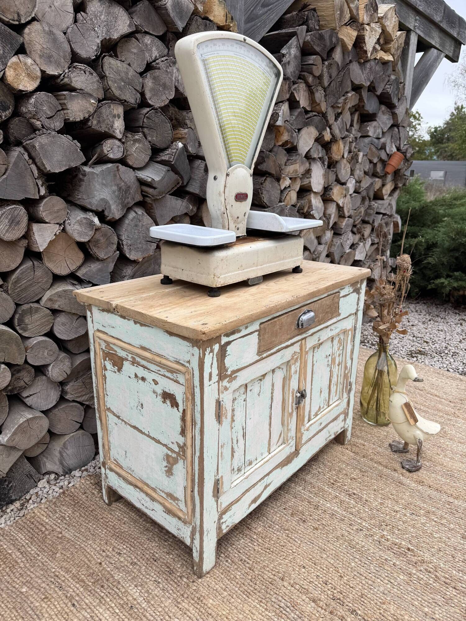 Meuble rangement vintage/ Meuble métier