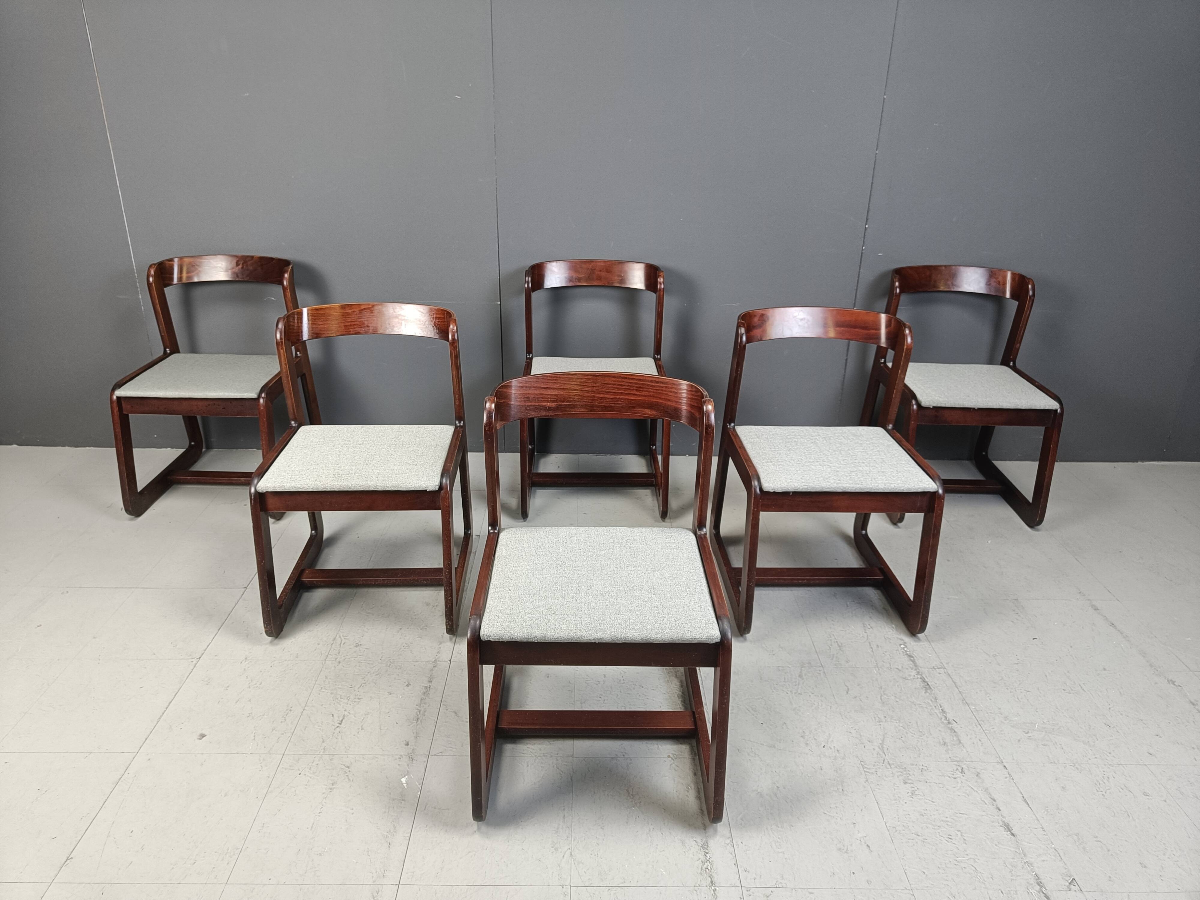 Vintage dining chairs by Mario Sabot, 1970s