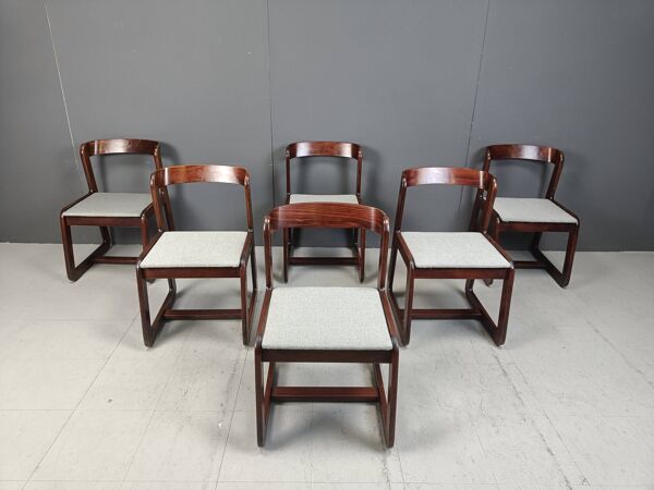Chaises à repas vintage de Mario Sabot, 1970