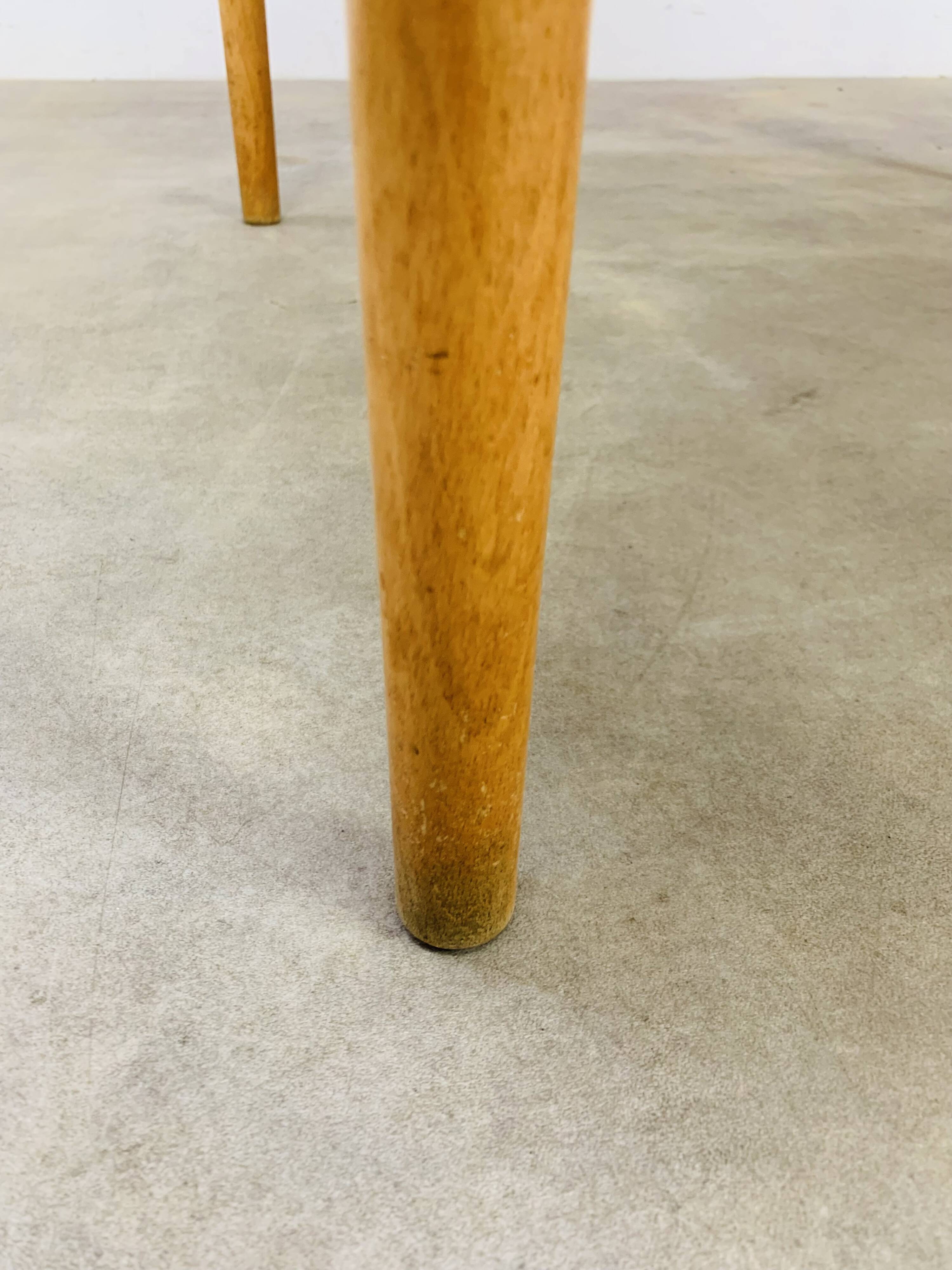 Round extendable Scandinavian table, teak, 1960s